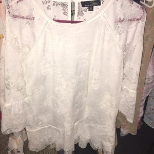 White lacy blouse